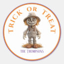 Search for cute scarecrow stickers Trick or treat