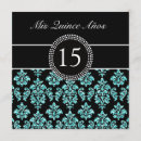 Search for teal quinceanera invitations Quince anos