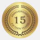 Search for 15 year anniversary stickers Golden