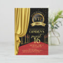 Search for red carpet birthday invitations Vip