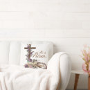 Search for he is risen pillows Easter