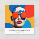 Search for pop art business cards Salon