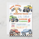 Search for monster truck birthday invitations Modern