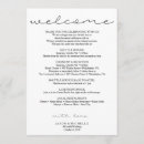 Search for welcome bag invitations Itinerary