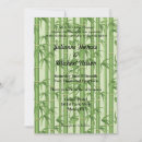 Search for bamboo wedding invitations Green