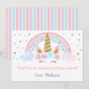 Search for unicorn thank you cards Unicorn baby shower