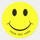 Search for happy face stickers Yellow and black