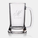 Search for etched glass mugs Initial