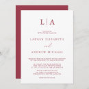 Search for wine wedding invitations Red