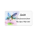 Search for hummingbird return address labels Rustic