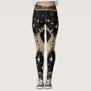 Search for moon and star leggings Black and gold