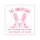Search for rabbit rubber stamps Return address