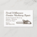 Search for machinery business cards Chainsaw