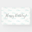 Search for teal birthday banners Girly