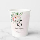 Search for quinceanera party tableware Elegant modern girly teen