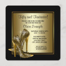 Search for high heels invitations Gold