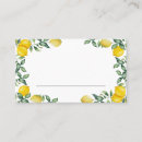 Search for lemon place cards Citrus
