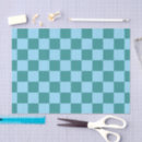 Search for blue gingham tissue paper Retro