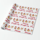Search for pig wrapping paper Santa