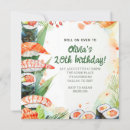 Search for sushi invitations Watercolor