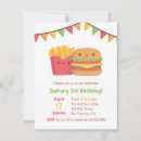 Search for burger birthday invitations Junk food