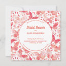 Search for coral bridal shower invitations Bohemian