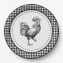 Search for rooster plates Black and white