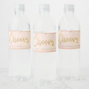 Search for bridal shower water bottle labels Girly