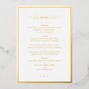 Search for gold foil menus Formal