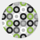Search for black and white circles template stickers Retro