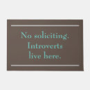 Search for no soliciting doormats Humor