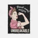 Search for breast cancer blankets Pink
