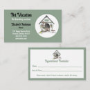 Search for pet and house sitting business cards Veterinarian