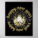 Search for happy new year posters Gold