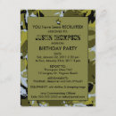 Search for camo birthday invitations Children