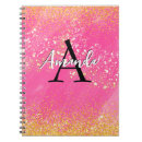 Search for hot pink glitter notebooks Sparkle