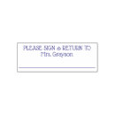 Search for please sign rubber stamps Classroom