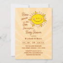 Search for here comes the son baby boy shower invitations Whimsical