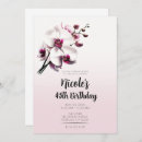 Search for orchid birthday invitations Botanical