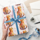 Search for orange tabby cat wrapping paper Watercolor