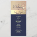 Search for navy and gold wedding programs Simple