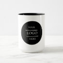 Search for branded mugs Black and white