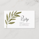 Search for rsvp business cards Botanical