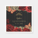 Search for black and rose gold napkins Glitter
