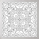 Search for adult coloring posters Mandala