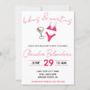 Search for martini bachelorette party invitations Bikinis and martinis