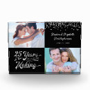 Search for 25th silver memento wedding anniversary gifts Black and silver