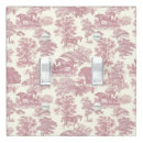 Search for elegant light switch covers Toile de jouy