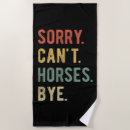 Search for horse on beach towels Horses