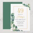 Search for 49th birthday invitations Modern